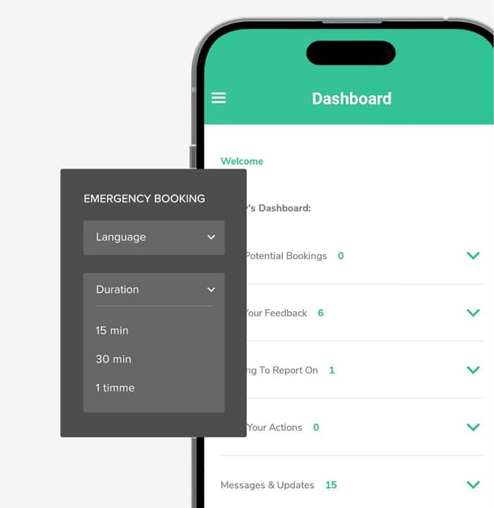 Swift emergency bookings